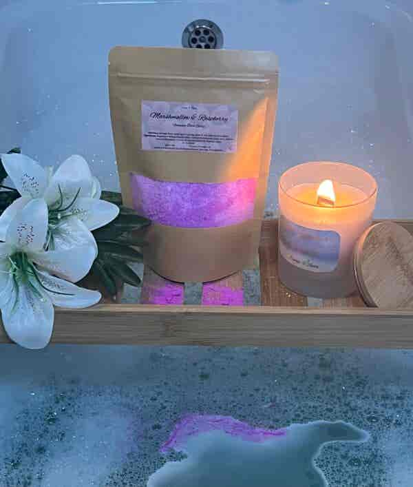 Marshmallow & Raspberry Bath Salts